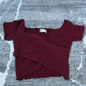 Ribbed cropped top